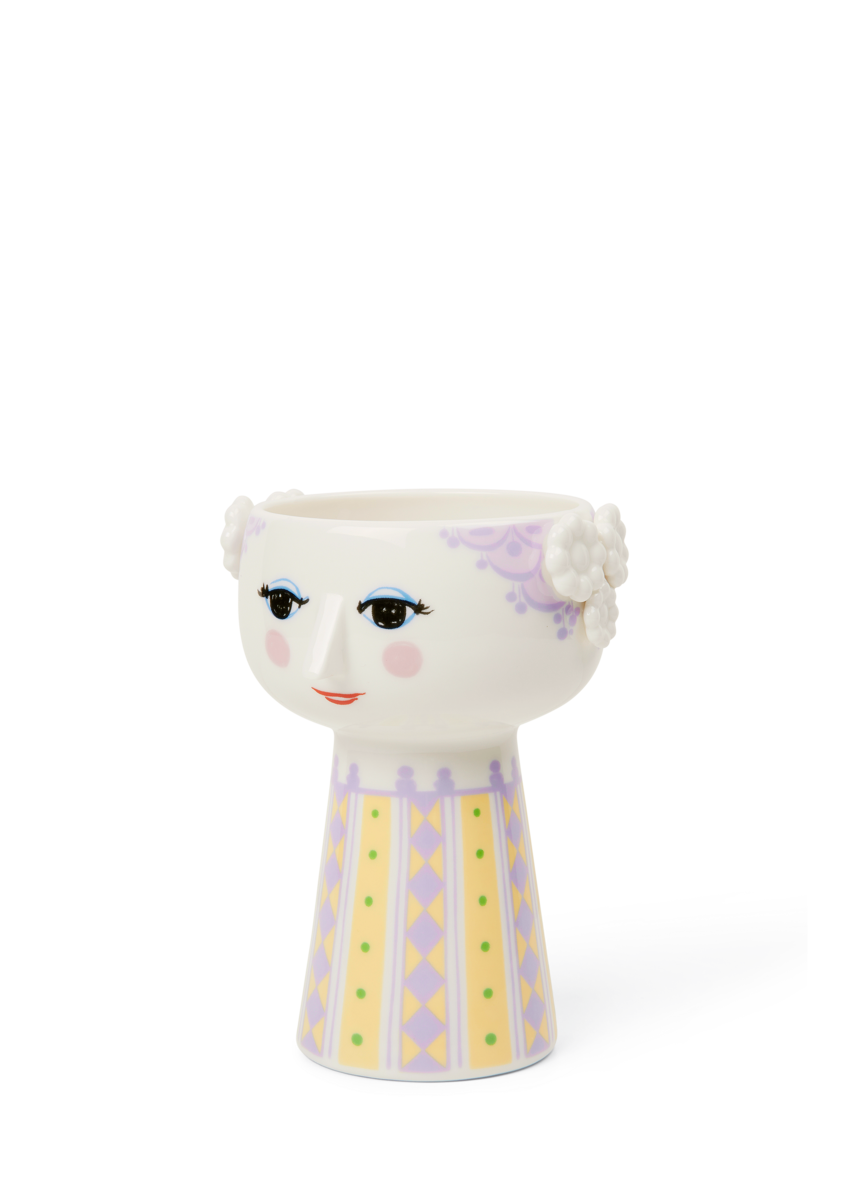 Eva vase, lavendel - H15 cm.